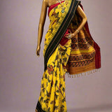 Iniya kalamkari saree with silk border