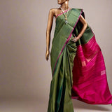 Lavanyam contrast kanchipuram silk saree