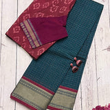 Micro dots kanchi cotton saree