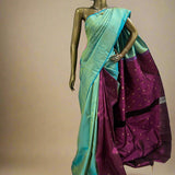 Ranya motif pleats kanchipuram silk saree