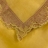 Gold printed organza dupatta