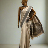 Micro dots kanchi cotton saree