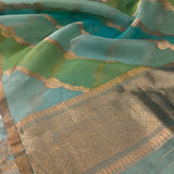 Leheriya organza woven dupatta