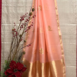 Gold organza dupatta