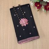 Vera Black Thread woven Kanchipuram Silk Saree