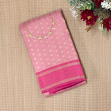 Meera Pink Diamond Kanchipuram Silk Saree