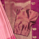 Meera Pink Diamond Kanchipuram Silk Saree