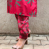 Jugal Floral Silk Kurta Set