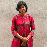 Jugal Floral Silk Kurta Set