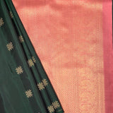 Vera Kolam Motif Kanchipuram Silk Saree