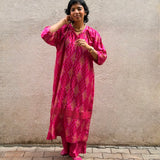 Jugal Sweet Checks Silk Kurta Set