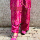 Jugal Sweet Checks Silk Kurta Set