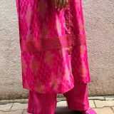 Jugal Sweet Checks Silk Kurta Set