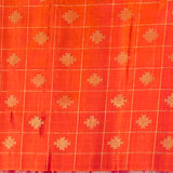 Charita kolam kanchipuram silk saree