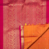 Vera Tangerine Kanchipuram Silk Saree