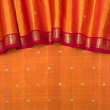 Vera Tangerine Kanchipuram Silk Saree