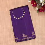 Vera Violet Deer Kanchipuram Silk Saree