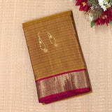 Charita Deep Ochre Kanchipuram Silk Saree