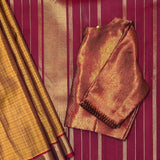 Charita Deep Ochre Kanchipuram Silk Saree