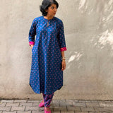 Jugal Polka Silk Kurta Set