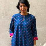 Jugal Polka Silk Kurta Set