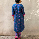 Jugal Polka Silk Kurta Set