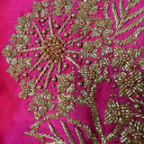 Marigold Sequin Silk Blouse - Fuchsia