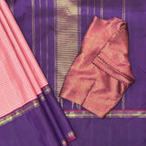 Charita Berry Mist Kanchipuram Silk Saree