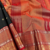 Kimaya peacock border silk saree