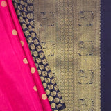Ranya mayil chakram kanchipuram silk saree
