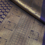 Ranya mayil chakram kanchipuram silk saree