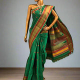 Kimaya vertical striped silk saree