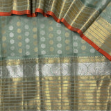 Sumangala Mint Frost Kanchipuram Silk Saree