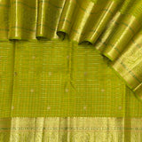 Charita Pistachio Glow Kanchipuram Silk Saree