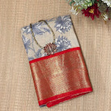 Mila Ivory Bloom Kanchipuram Silk Saree