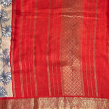 Mila Ivory Bloom Kanchipuram Silk Saree