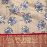 Mila Ivory Bloom Kanchipuram Silk Saree
