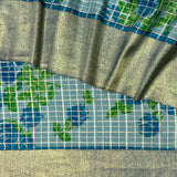 Mila Blue Gelato Kanchipuram Silk Saree