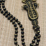 Black Beaded Terracotta Set