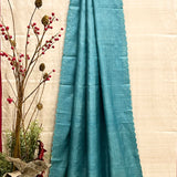 Scalloped tussar dupatta