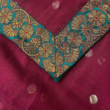 Embroidered net dupatta