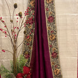 Embroidered net dupatta