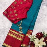 Mohana rudraksham kanchipuram silk saree