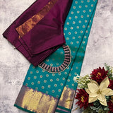 Sumangala meenakari Kanchipuram silk saree