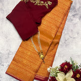 Sumangala haathee kanchipuram silk saree