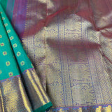 Sumangala meenakari Kanchipuram silk saree