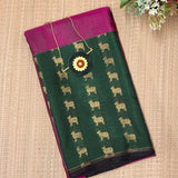 Mila Foliage Kamadhenu Kanchipuram Silk Saree