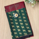 Mila Foliage Kamadhenu Kanchipuram Silk Saree