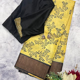 Maya winter blooms tussar saree