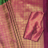 Ranya Bold Harmony Kanchipuram Silk Saree